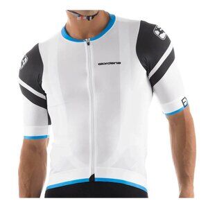 Giordana Exo S/S Cycling Jersey Men's Small White/Black/Blue NWT $249.99
